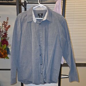 Gray Button Down